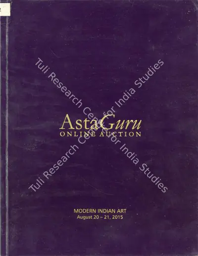 Asta Guru (Auction House), Modern Indian Art, 2015, Auction Catalogue