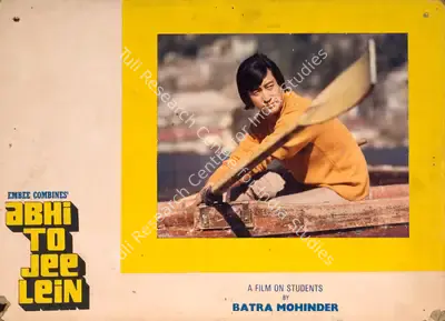 Batra Mohinder (Producer), Abhi To Jee Lein, 1977, Photographic Still Mounted on Lobby Card