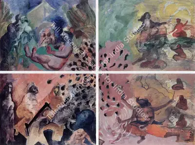 Nalini Malani (Artist), Elephant, 1991, Painting