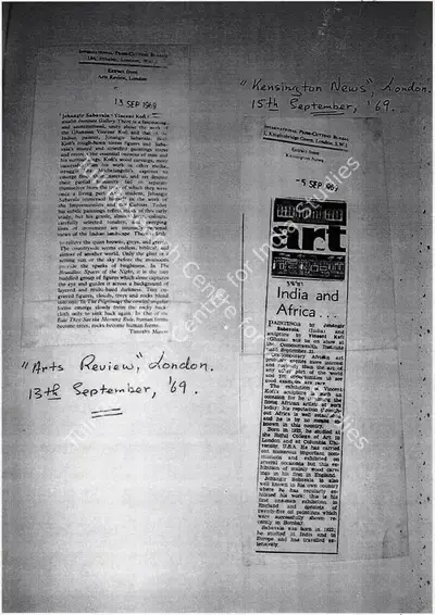 India and Africa...., 1969, Newspaper Clipping