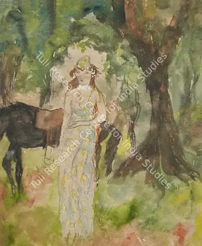 Amrita Sher-Gil (Artist), Untitled, 1923, Painting