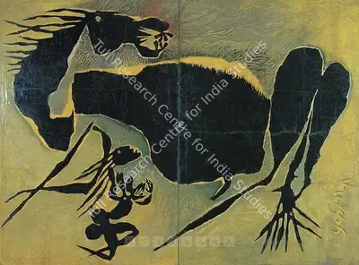 Prokash Karmakar (Artist), Conflict Series, 1971, Painting