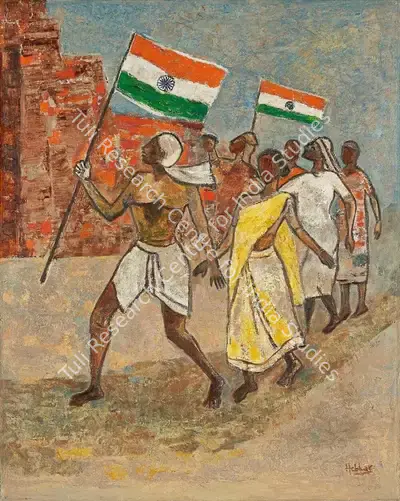 K.K. Hebbar (Artist), Untitled, 1955, Painting