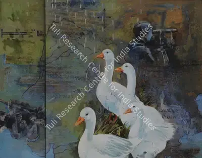 Arunanshu Chowdhury (Artist), Passage To Mansarovar, 2003, Painting