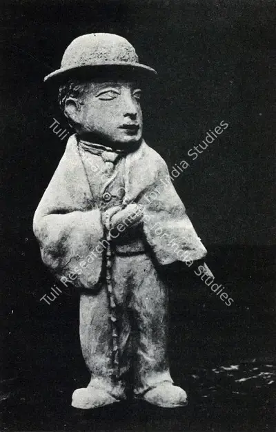 Manik Talukdar (Artist), Charlie Chaplin 3, 1982, Sculpture