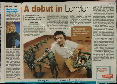 Riddhi Doshi (Reporter), A Debut in London, 2008, Newspaper Clipping