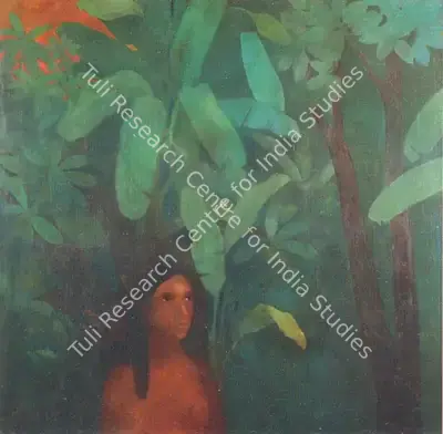 Suhas Roy (Artist), Radha, 1984, Painting