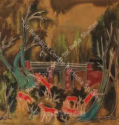Piraji Sagara (Artist), Untitled, 1955, Painting