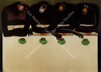 Broota, Rameshwar (Artist). That Unending Story. Oil on canvas, 1971 | Painting | FineArts | 00371763