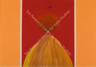 J. Swaminathan (Artist), Untitled (Bird, Tree and Mountain), 1979, Painting