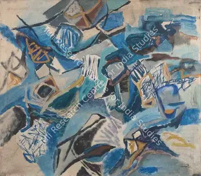 Nasreen Mohamedi (Artist), Untitled, 1962, Painting