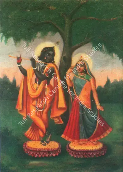 Bengal School (Artist), Radha and Krishna, 1910, Painting