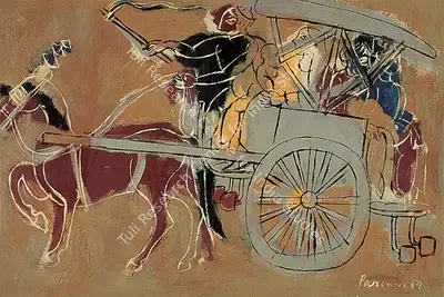 Ratan Parimoo (Artist), Tonga, 1959, Painting