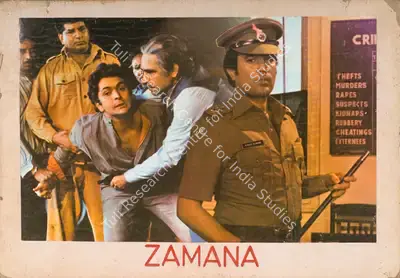 Jagdish Sharma (Producer), Zamana, 1985, Photographic Still Mounted on Lobby Card