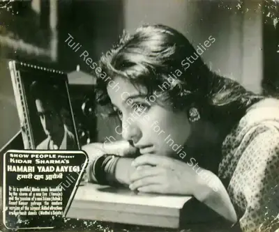 Kidar Sharma (Director), Hamari Yaad Aayegi, 1961, Lobby Card
