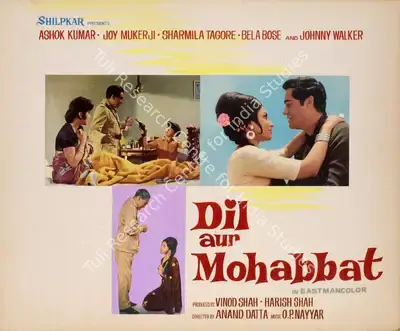 Harish Shah (Producer), Dil Aur Mohabbat, 1968, Showcard