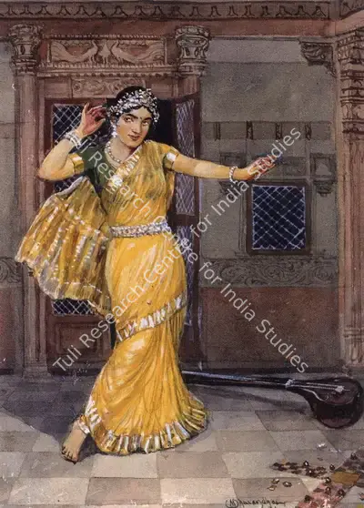 M.V. Dhurandhar (Artist), Dancer, 1944, Painting