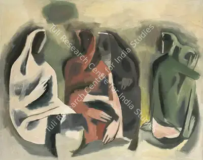 M.F. Husain (Artist), Untitled, 1950, Painting