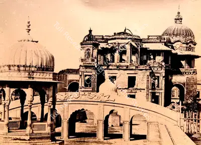 John Edward Sache (Photographer), Kaiserbagh after the mutiny, Lucknow, 1875, Antiquarian Photograph