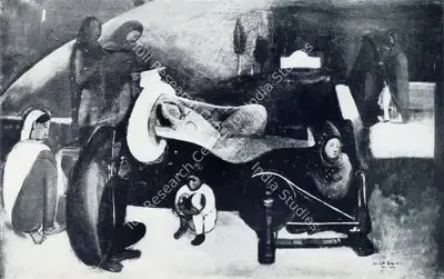 Amrita Sher-Gil (Artist), Siesta, 1937, Painting