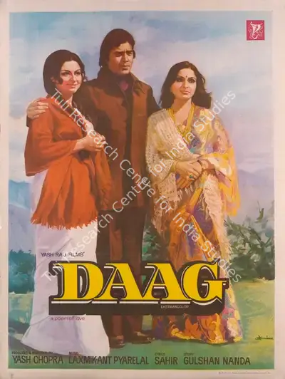 Yash Chopra (Producer), Daag, 1973, Full Sheet Poster