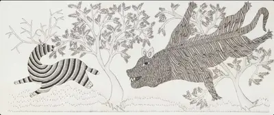 Jangarh Singh&nbsp;Shyam (Artist), Untitled, 1997, Painting