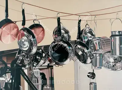 Subodh Gupta (Artist), Idol Thief I, 2005, Painting