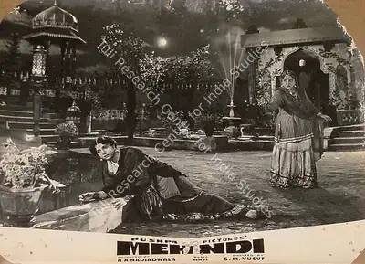 A.A. Nadiadwala (Producer), Mehndi, 1958, Lobby Card