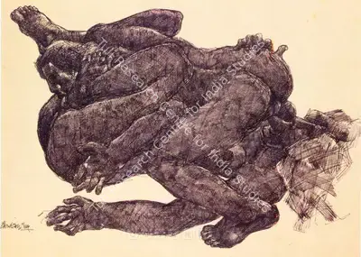 Bashir Mirza (Artist), Untitled, Drawing