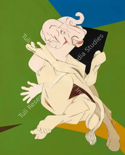 Tyeb Mehta (Artist), Untitled (Mahishasura), 1996, Painting