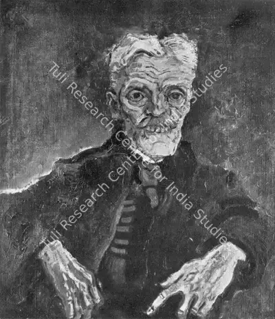O. Kokoschka (Artist), Father Hirsch , 1907, Painting