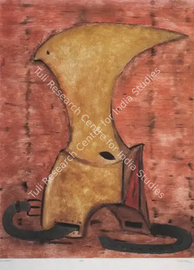 Surendran Nair (Artist), Ruby, 1996, Painting