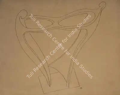 S.K. Bakre (Artist), Rind-A-Ring-A-Roses, 1951, Drawing