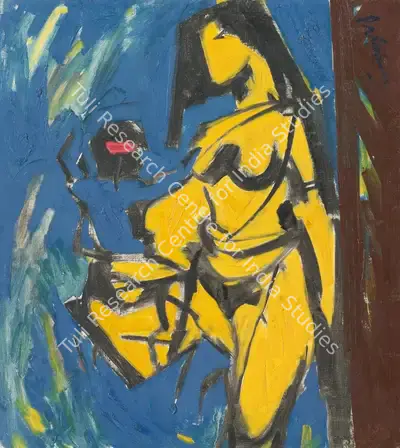 Shankar Palsikar (Artist), Untitled (Nude), Painting