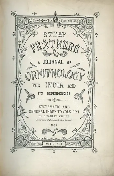 Charles Chubb (Author), Stray Feathers, 1899, Authored Antiquarian Book