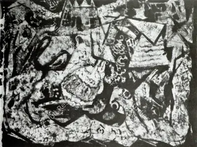 P.B. Surendranath (Artist), Composition in Batik - A, Tapestry