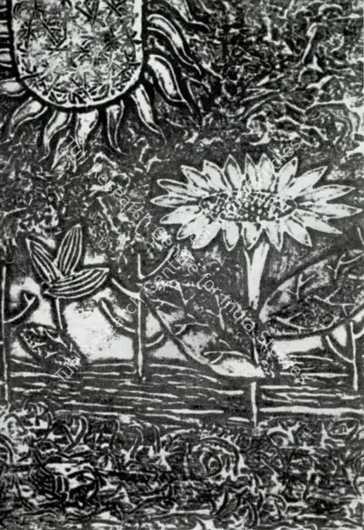 K.S. Gopal (Artist), Sun Flower, Painting
