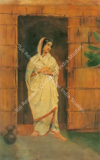 Hemendranath Mazumdar (Artist), Bengali Woman, Painting