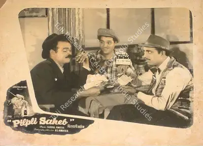 Malika Kwatra (Producer), Pilpli Saheb, 1954, Lobby Card