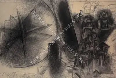 G.M. Sheikh (Artist), Untitled, 1993, Drawing