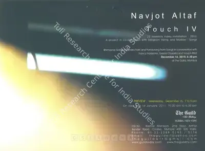 Navjot (Artist), Navjot Altaf, 2010, Solo Exhibition Invitation