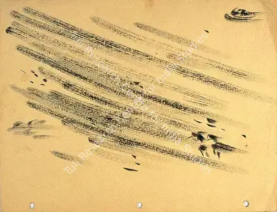Zainul Abedin (Artist), Kal Baishakhi Series (Dry Storm), 1949, Drawing