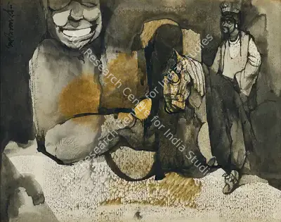 Ganesh Pyne (Artist), Untitled, 1963, Painting