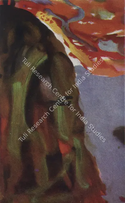 Rabindranath Tagore (Artist), Self Portrait, 1929, Painting