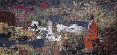 A.P. Santhanaraj (Artist), Sadhu, 2000, Painting