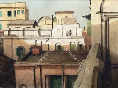 Bhattacharjee, Bikash (Artist). Untitled, 1978 | Painting, Ch.Lon/11.06.12, 1978
