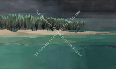 Sabavala, Jehangir (Artist). The Casuarina Line I. Acrylic on canvas, 2002 | Painting | FineArts | 00755731