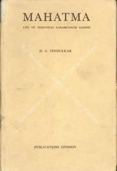 D.G. Tendulkar (Author), Mahatma, 1963, Authored Book