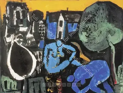 S.H. Raza (Artist), Untitled, 1955, Painting