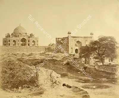 Felice Beato (Photographer), Tomb of Emperor Hoomaioon where Major Hodson captured the King,Delhi, 1858, Antiquarian Photograph